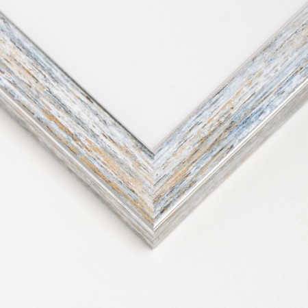 Photo frame Plastic "Watercolor" 15x21 cm, frosty silver-3