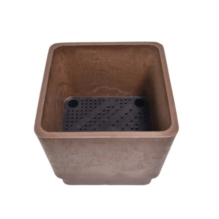 Kashpo for flowers and plants, chocolate 20x20x20cm, 6.5l-2