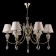 Murano 6x40W E14 Antique bronze chandelier