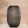 Crocus flower vase made of transparent black glass 25 x 16 x 16 cm