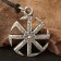 Kolovrat amulet, Pueter metal, art casting