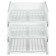 A set of paper trays horizontal Starong Istanus, 3 pieces, on metal rods, white