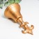 Bell souvenir cast iron "Heraldic lily" gold 13x7x7 cm