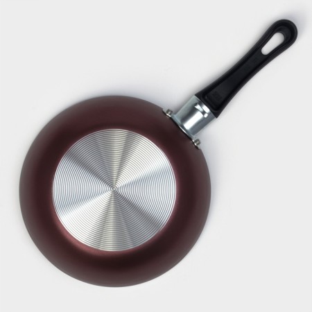 Pan "hostess", d = 16 cm, plastic handle, anti -stick coating, burgundy color-6