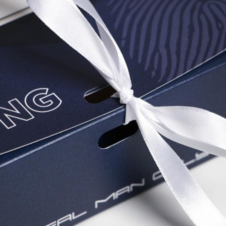 Gift folding box, packaging, "No. 1", 20 x 18 x 5 cm-1