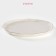 Plate porcelain dining shares "Milky Way", D = 25 cm, white color in plain