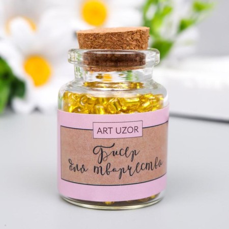 Round 6/0 beads in the bottle "Mod" transparent-color 20 grams