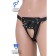 Panties for Strapon Realstik Strap-on ONYX, eco-leather, black color