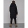 Coat insulated winter female, size 48, black color