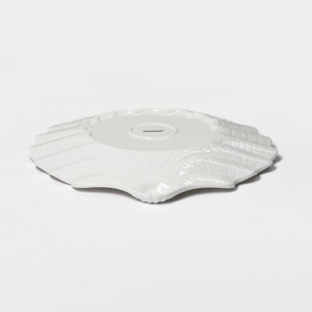 Porcelain dish Magistro "shell", d = 25.3 cm, white color-3
