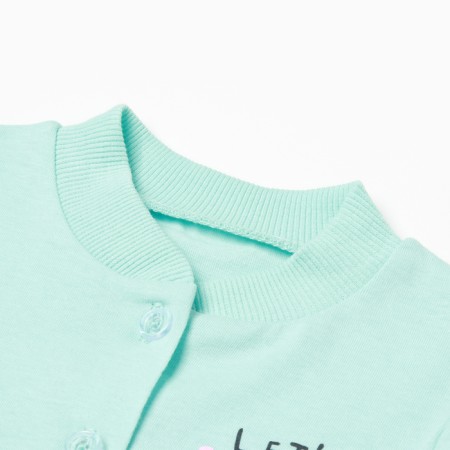 Blouse for a girl, mint color, height 56-1