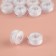 A set of rumps with threads, in the organizer, d = 20 mm, 25 pcs, white color