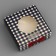 Box a gift team with a window, packaging, a "real man", 10 x 10 x 3 cm