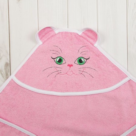 Children's corner "Pussy", size 120 x 120 cm, pink color-2