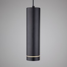 Suspension lamp Elektrostandard, Topper LED 12 W, 90x90x300 mm, IP20, Black color
