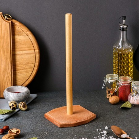 Slavic paper towel holder, 35 x 15 cm, beech array-1