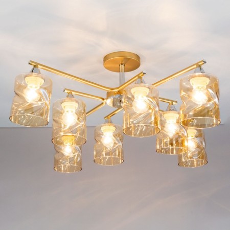Cutilux Cutilux chandelier CL137182 70x70x29 cm, 8x60W, e27, yellow color-1