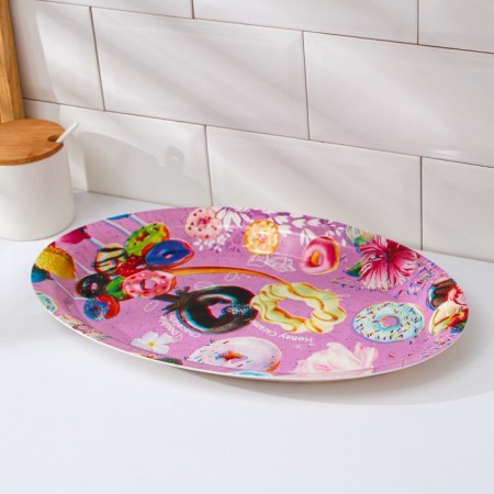 Oval shade “Makaruns”, 37 × 24 × 3 cm, color mix-2