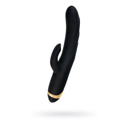 Vibrator with a clitoral stimulator Waname D-SPLASH Thunder, black color, 24.2 cm
