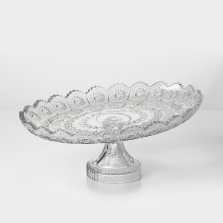 Glass vase on the Mey-Ji cake leg, 36 × 23 cm-1