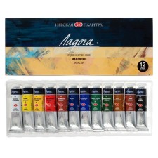 Oil art, set of 12 colors x 18 ml, ZHK 