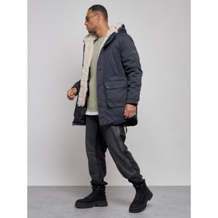Winter male park, size 56, dark blue color-1