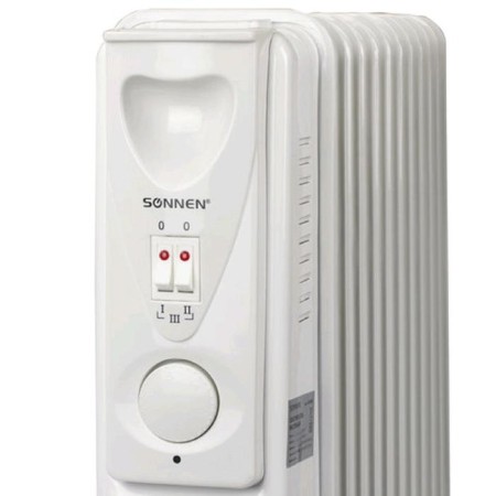 Sonnen DFS-11 heater, oil, 2500 watts, 11 sections, 25 m², white-4