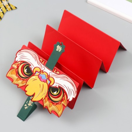 Cash envelope with gold "Eagle owl" 10x18 cm-2