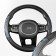 SkyWay Glamor-2, size m, black and blue, eco-leather, s01102268