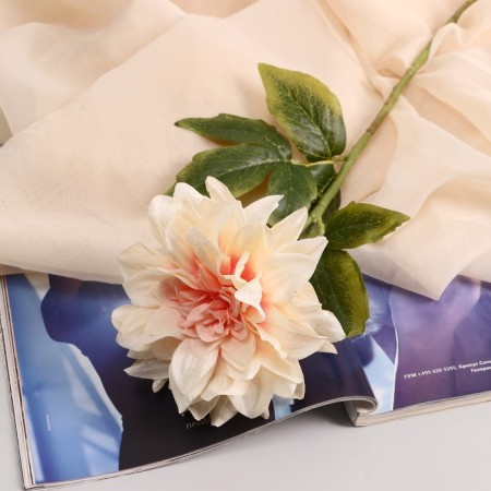 Artificial flowers "Georgin Pigmy" 11x60 cm, cream