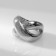 Ring metal "Trend" Infinity, volume, color silver, size 18
