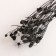 A set of dried flowers "Eringium", ban 5 pcs, length 50 (+/- 6 cm), black