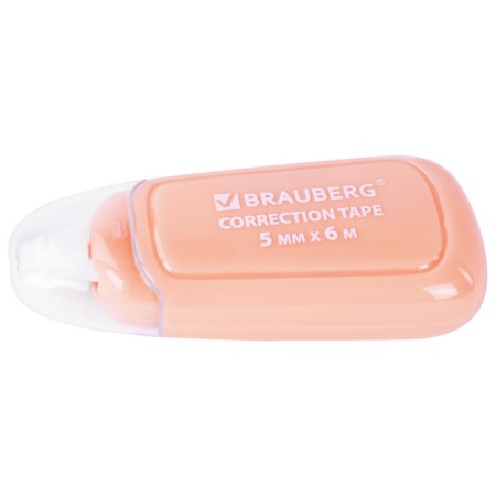 Correcting tape 5mm*6m Brauberg Compact Plus Pastel, MIX case, blister 270551-8