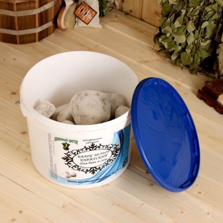 Bath stone "White princely quartz" diluted, bucket 10kg-2