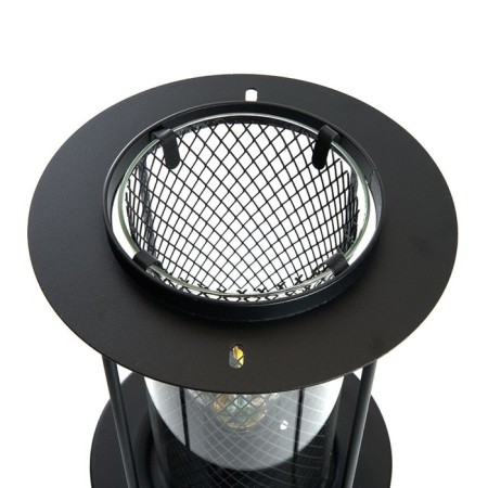 Sadovo-park lamp Feron PL724, IP44, E27, 60 W, 180x180x400 mm, black color-7