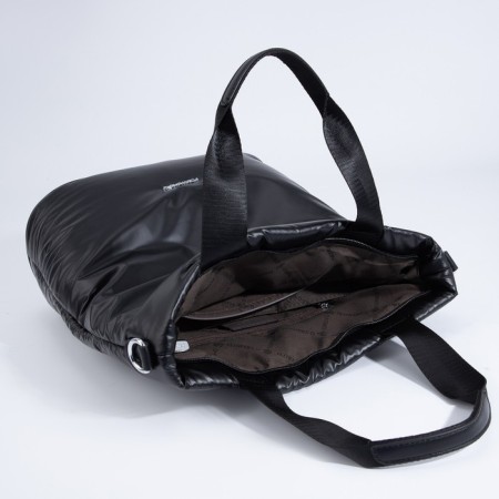 Luggage bag, external pocket, long belt, black color-6
