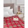 Guten Morgen FirePlace plaid, size 150x200 cm, red color