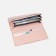 Women's wallet on magnets, pink color