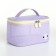 Cosmetic bag grid, 21*14*12, lightning department, lilac