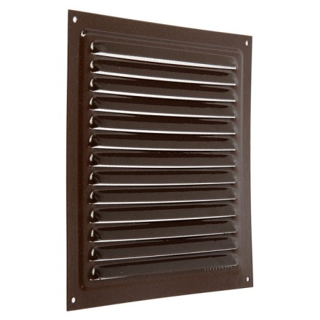 Ventilation grate Zein Lux RM2525KR, 250 x 250 mm, with a grid, metal, brown-4