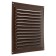 Ventilation grate Zein Lux RM2525KR, 250 x 250 mm, with a grid, metal, brown