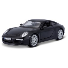 BBURAGO Porsche 911 Carrera S, Die-Cast, 1:24, opening doors, black color