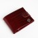 Men's purse on the button, Textura, a map for cards, coins, burgundy color