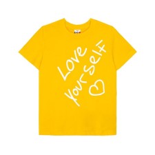 T -shirt for girls, height 134 cm, yellow color