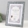 Photo frame plastic A4 "Weaving" dark gray with striped stroke 25.6x34.3x1 cm