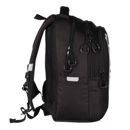 School backpack, 40 x 27 x 20 cm, Grizzly, ergonomic back, laptop department, black-3
