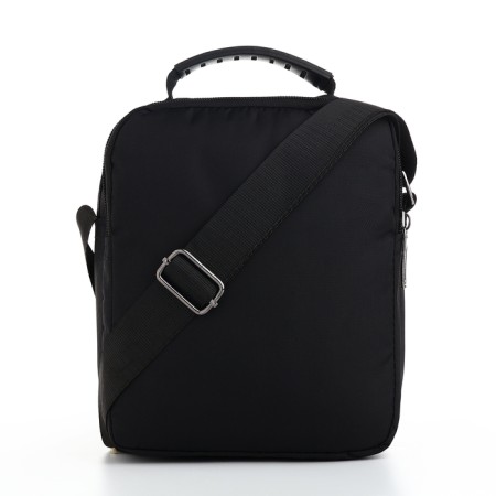Male bag, 20*10*23 cm, 2 lightning department, 3 n/pocket, black-2