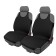Airline ASC-F1, front, recruitment 2 pcs., Black, polyester