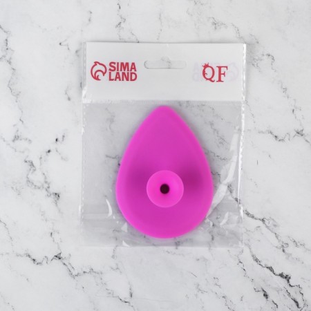 Washing brush "drop" on a suction cup, 9 × 7 cm, color mix-4