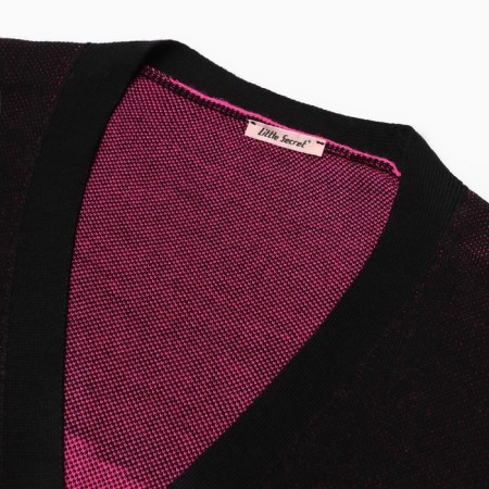 Cardigan female, black color, size One size (42-46)-2